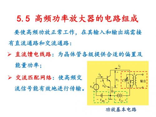 无线电通信-5.2 高频功率放大器电路、功率合成器、倍频器