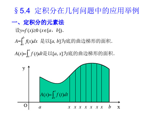 第十周周一高等数学の5-定积分在几何物理上的应用广义积分