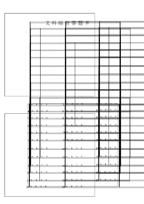 (完整版)A4纸文综答题卡