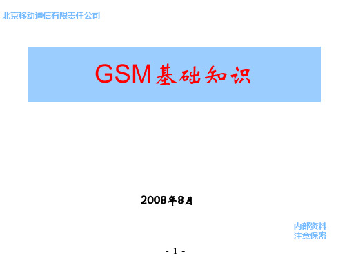 GSM基础知识.ppt