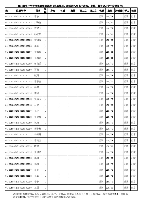 st2013第一学年身体素质 (共享)