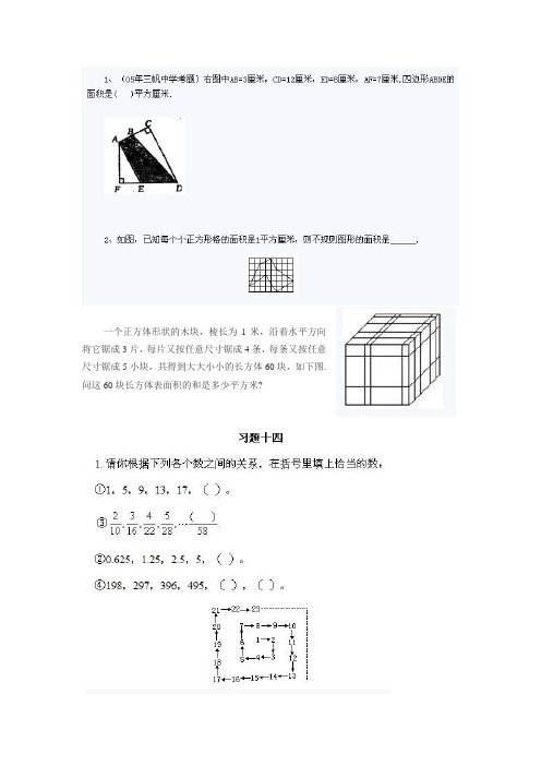 广东省育苗杯练习精选题