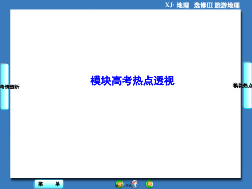 同步备课参考课堂新坐标高中地理湘教版选修课件课件模块高考热点透视共张