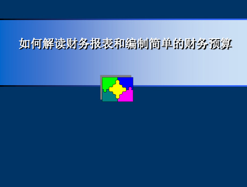 财务报表分析及财务预算