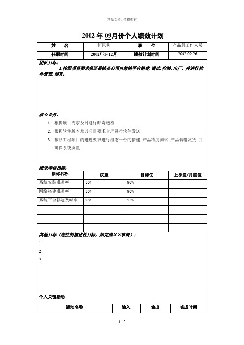 亿阳融智和利时—何恩利个人绩效