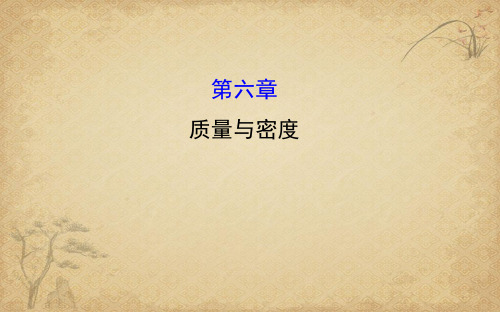【一线精品】八年级物理上册期末 质量与密度复习 人教版最新精品公开课件