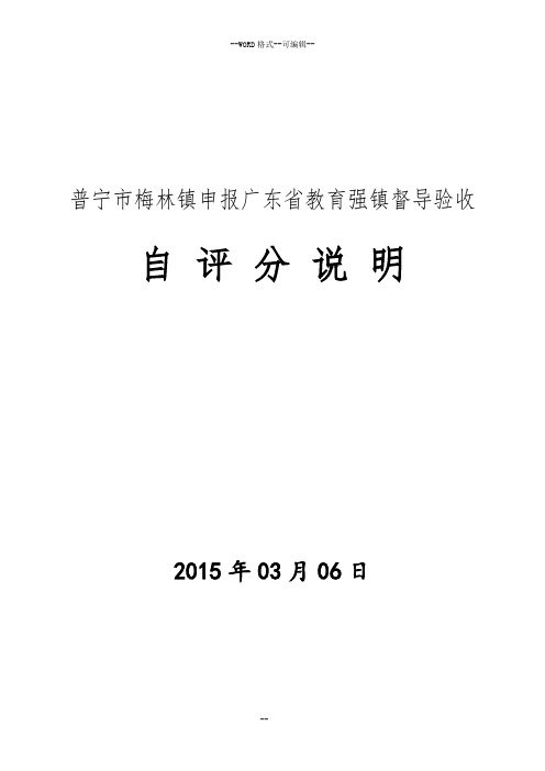 普宁市梅林镇申报广东省教育强镇督导验收