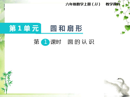 冀教版数学六年级上册第1课时 圆的认识公开课课件