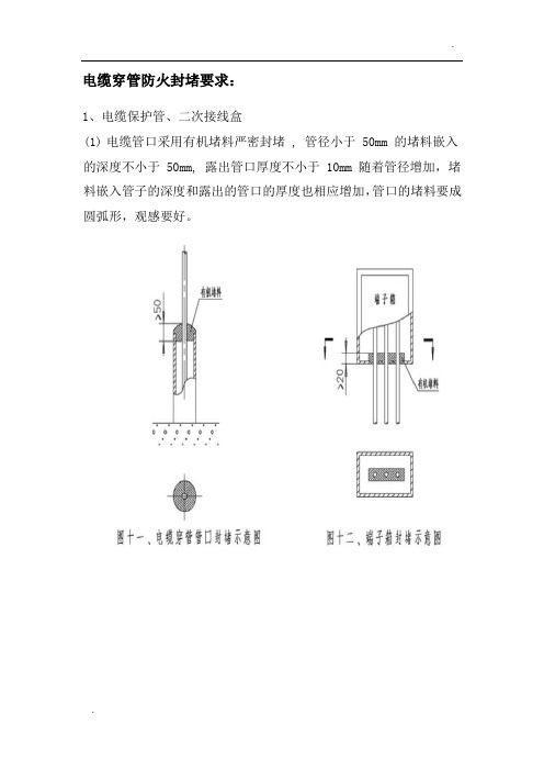 -电缆穿管防火封堵要求