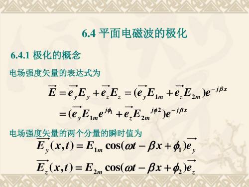 平面电磁波的极化反射和折射