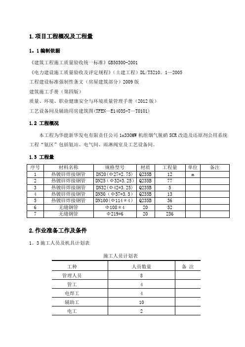 氨区消防施工方案