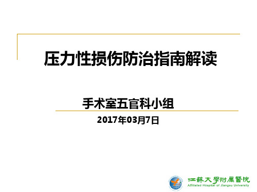 压力性损伤指南解读讲解