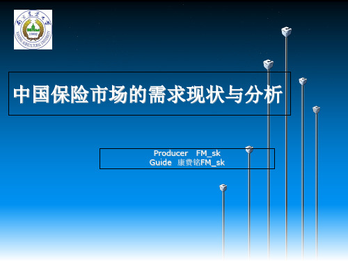 中国保险市场的需求现状与分析-PPT课件