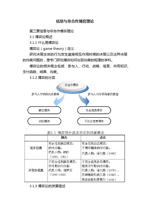 信息与非合作博弈理论