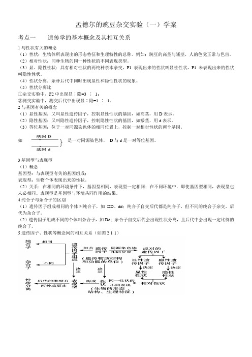 《孟德尔定律分离定律》优秀教案