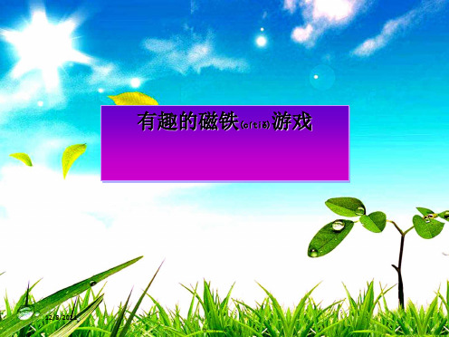 三年级科学下册 3.2《有趣的磁铁游戏》课件4