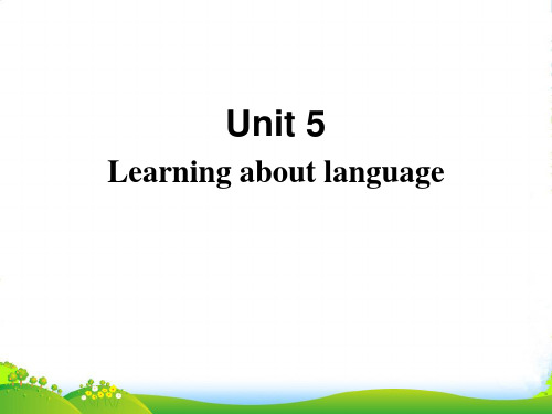 人教高中英语选修6+Unit+5+The+power+of+nature+period+2+课件2+