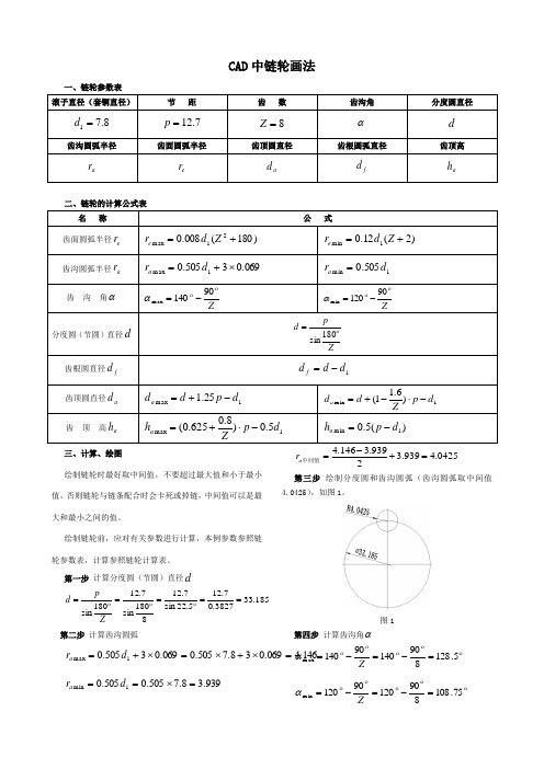 CAD链轮画法