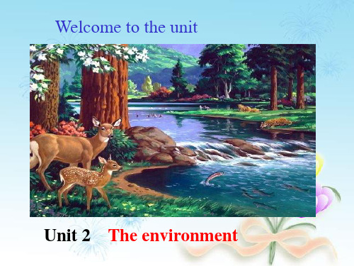 牛津译林版高中英语必修5Unit 2The EnvironmentWelcome to the unit课件413张PPT课件ppt