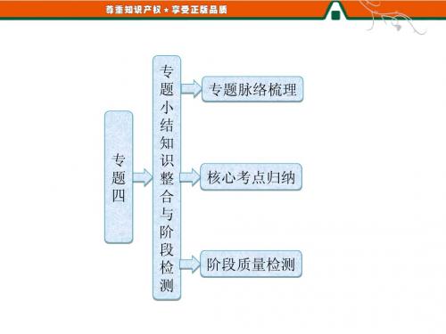 高二历史人民版选修1课件：专题四  专题小结  知识整合与阶段检测