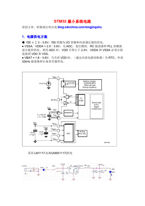 STM32最小系统电路