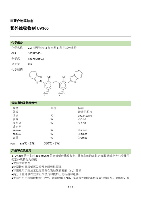 紫外线吸收剂UV360