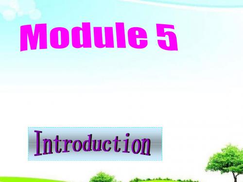 【高中课件】高中英语Module5 Intrduction 外研版选修6课件.ppt