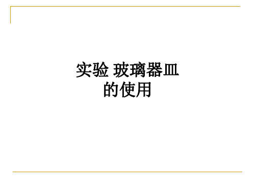 实验 玻璃器皿的使用ppt课件