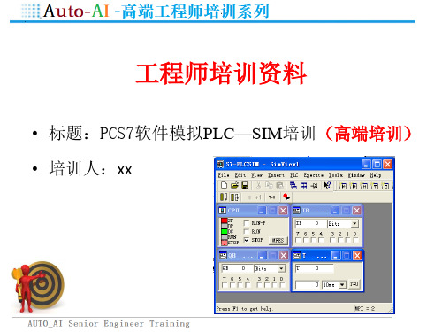 PCS7软件模拟PLC—SIM培训(高端培训)