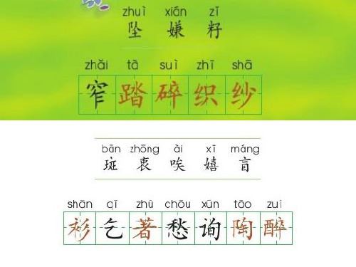 北师大版小学语文四年级下册第1-6单元阶段性复习资料