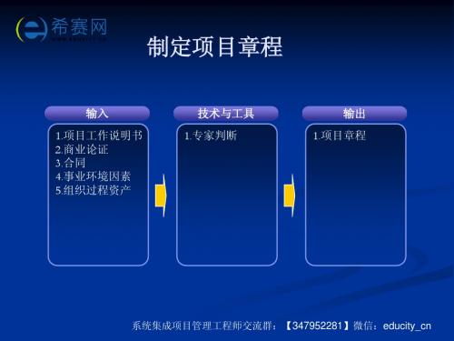 系统集成项目管理工程师精华知识点讲解(42个过程组输入输出)