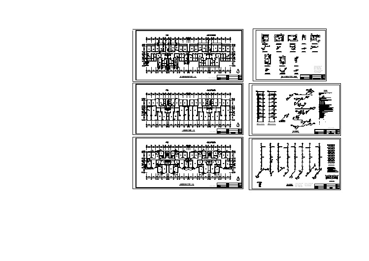 7层(1梯4户2单元)住宅楼给排水设计施工图