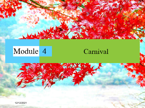 高中英语module4carnival课件外研必修5外研高二必修5英语课件