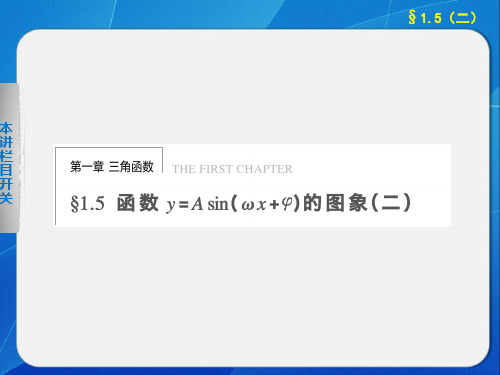 15正弦型函数的图像和性质(二)讲解