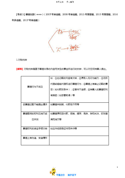 2019中级经济法讲义65讲第32讲_票据抗辩、票据的伪造和变造、汇票(1)