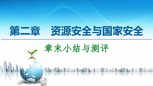 高中地理选择性必修三第2章章末小结与测评