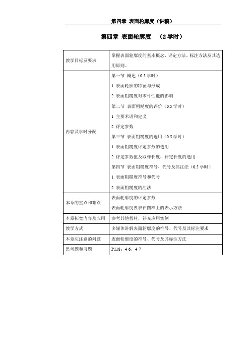 4 第四章 表面轮廓度讲稿