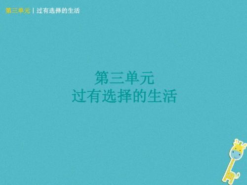 广西北部湾专版2018年中考政治七下第三单元过有选择的生活知识梳理课件544