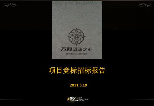 上海万科琥珀墅营销策略报告