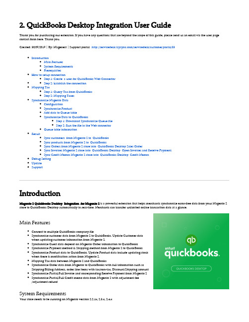 QuickBooks Desktop Integration User Guide