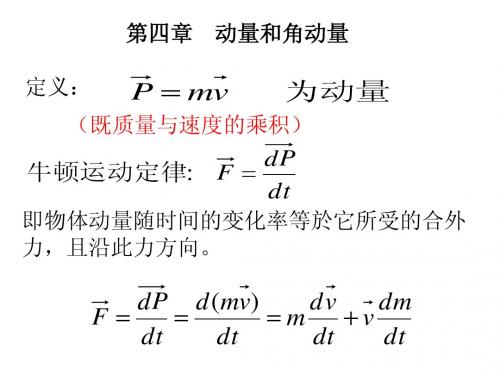 动量和角动量