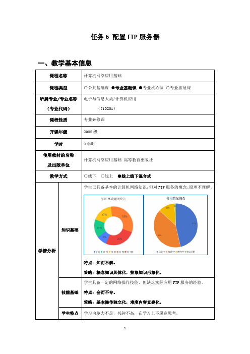 1.《配置FTP服务器》教学设计方案