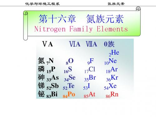 无机化学_16氮族