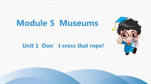 外研版九年级上册英语课件Module 5 Unit 1 Unit 1  Don’t cross that rope!