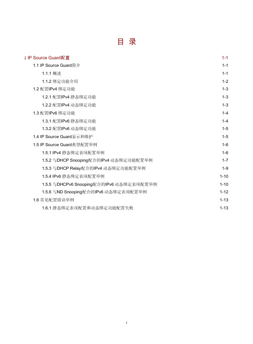 IP_Source_Guard配置