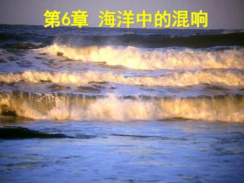 第6章 海洋中的混响1