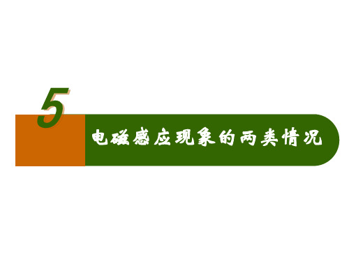 新人教版选修3-2-4.5电磁感应现象的两类情况 课件