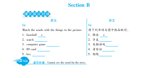 课时教材全析 单元能力提升(趣味导入 课文对译 新题提升 语法训