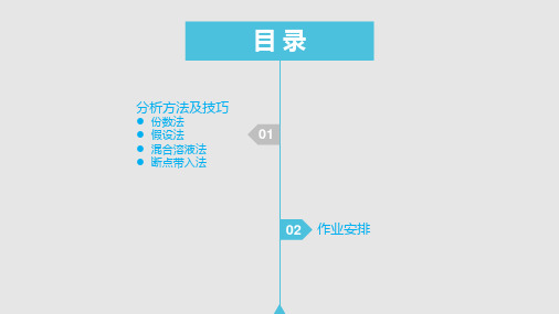 公务员考试-分析技巧