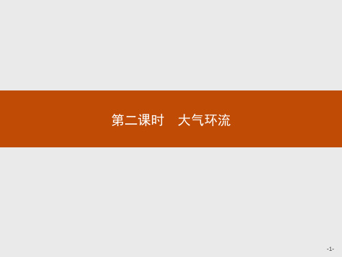 2020-2021学年高中地理中图版必修1课件：第二章 第一节 第二课时 大气环流